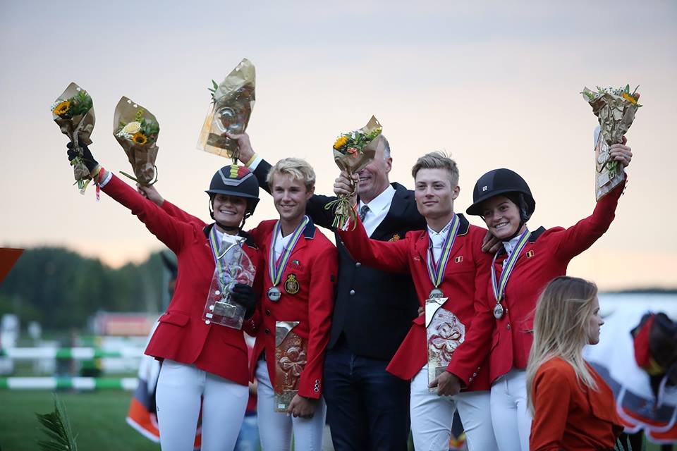 De Belgische Young Riders en Junioren leiden het Nations Cup Klassement.