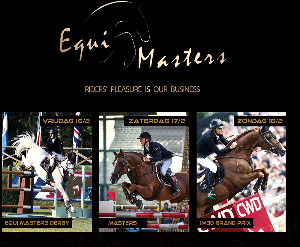 Inschrijvingen voor de Equi-Masters openen vandaag