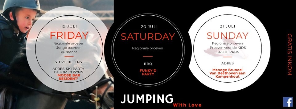 Deze week op de agenda: Jumping With Love  - laatste dag om in te schrijven