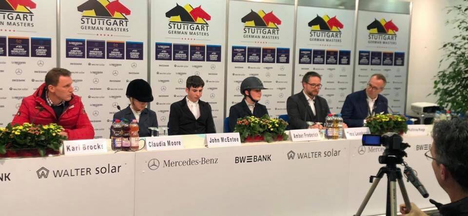 Amber Frederick glundert op Pony Trophy podium in Stuttgart