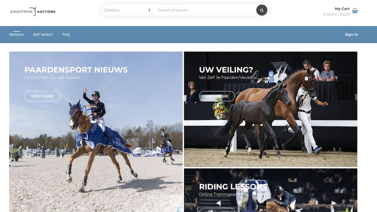 Equestrian Auction open up their auction platform for other initiatives