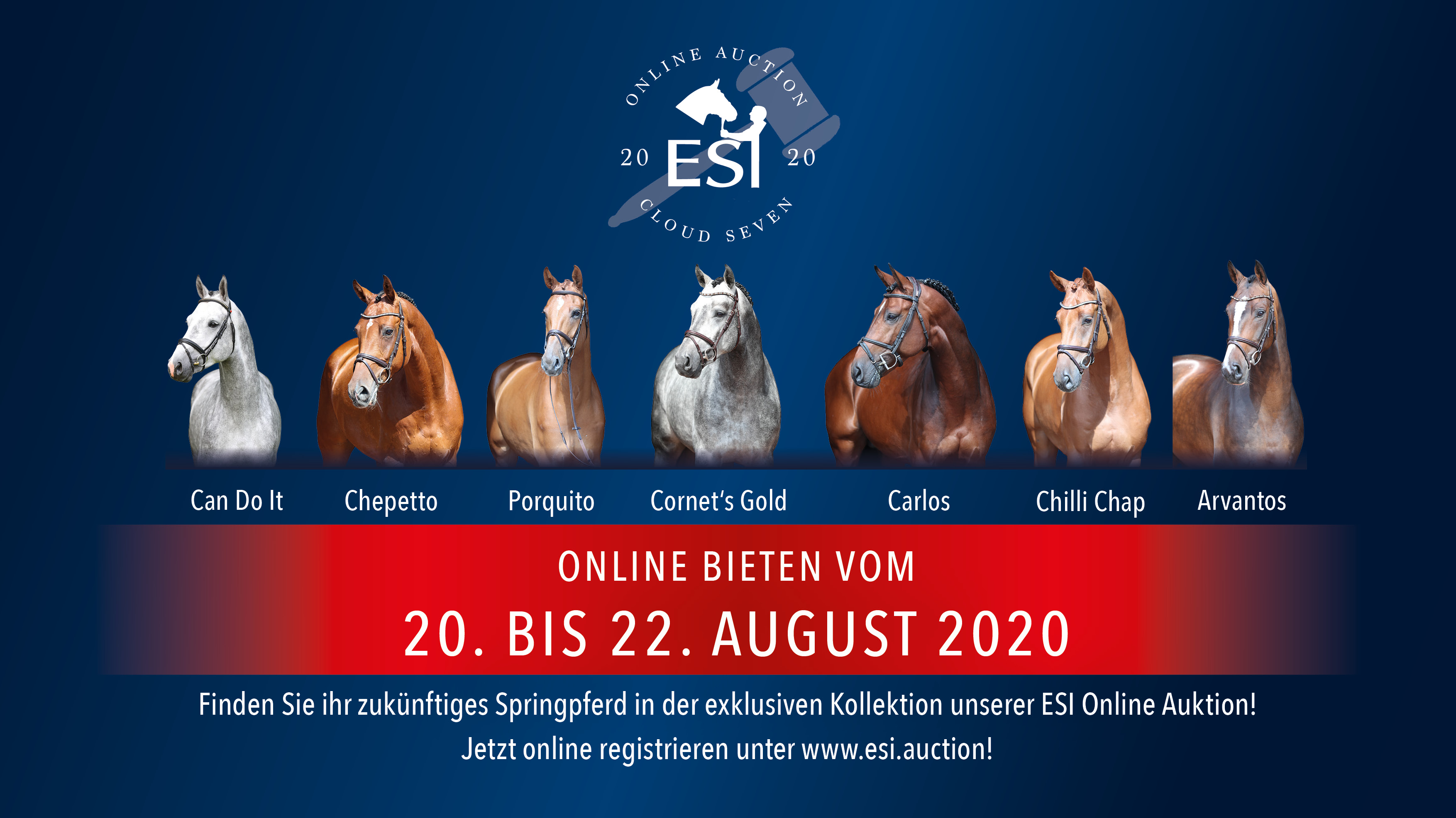 Bidding for the second ESI 'Cloud Seven' online auction starts now!