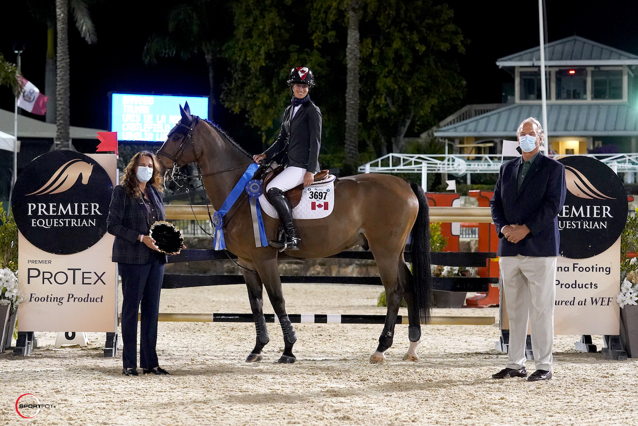 Canada’s Amy Millar and Christiano Top $5,000 Premier Equestrian Welcome Stake CSIO4* Night Class