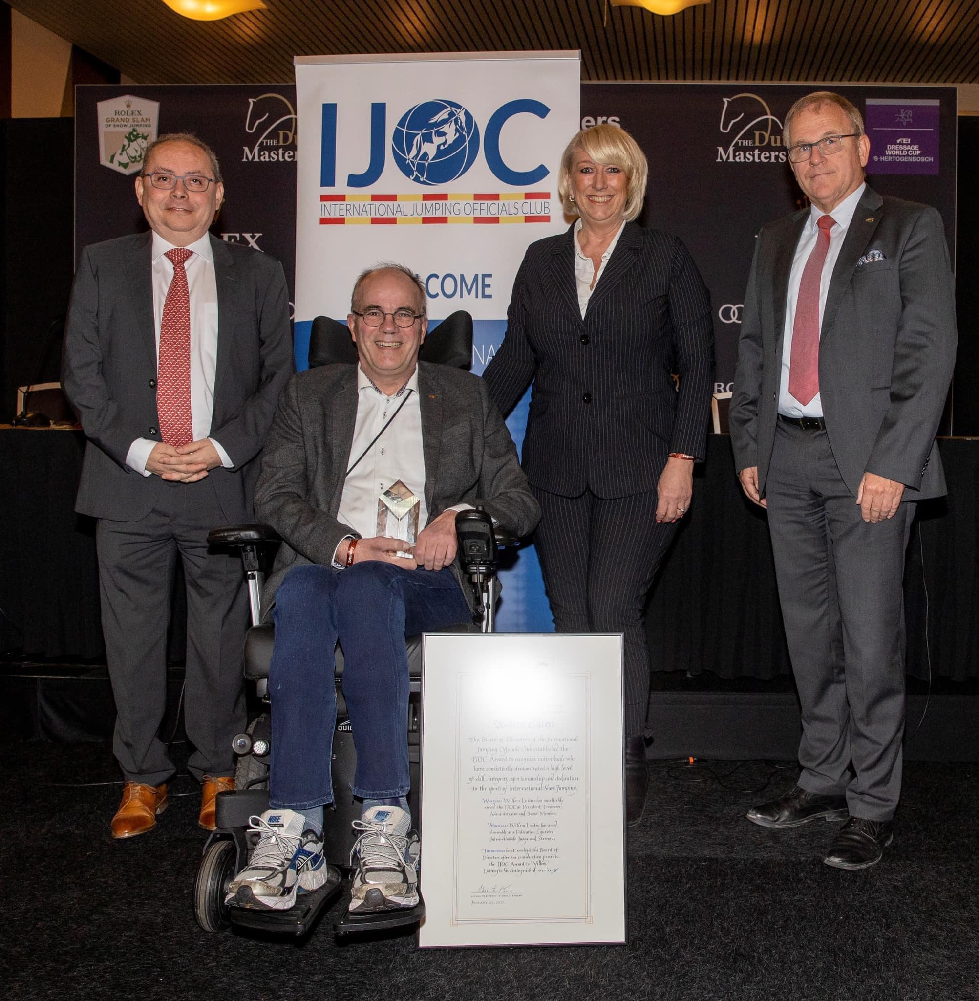 IJOC Award presented to Willem Luiten