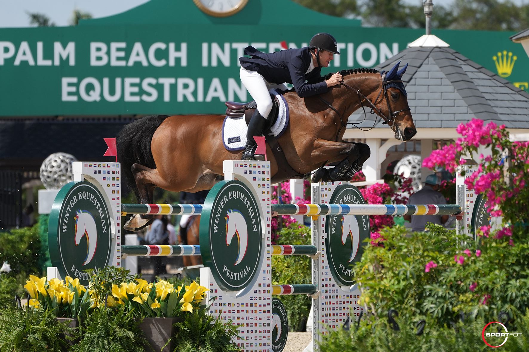 McLain Ward wins another one in Wellington. "We only ride Catoki, just before we have to enter the ring. And it seems to work fine..."