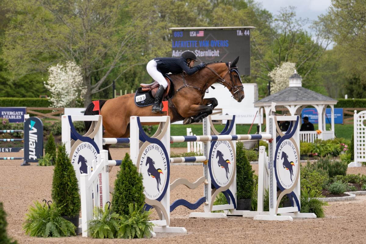 Adrienne Sternlicht Takes Top Honors in the $37,000 FEI 1.45m Jump-off at 2022 Old Salem Farm Spring Horse Shows