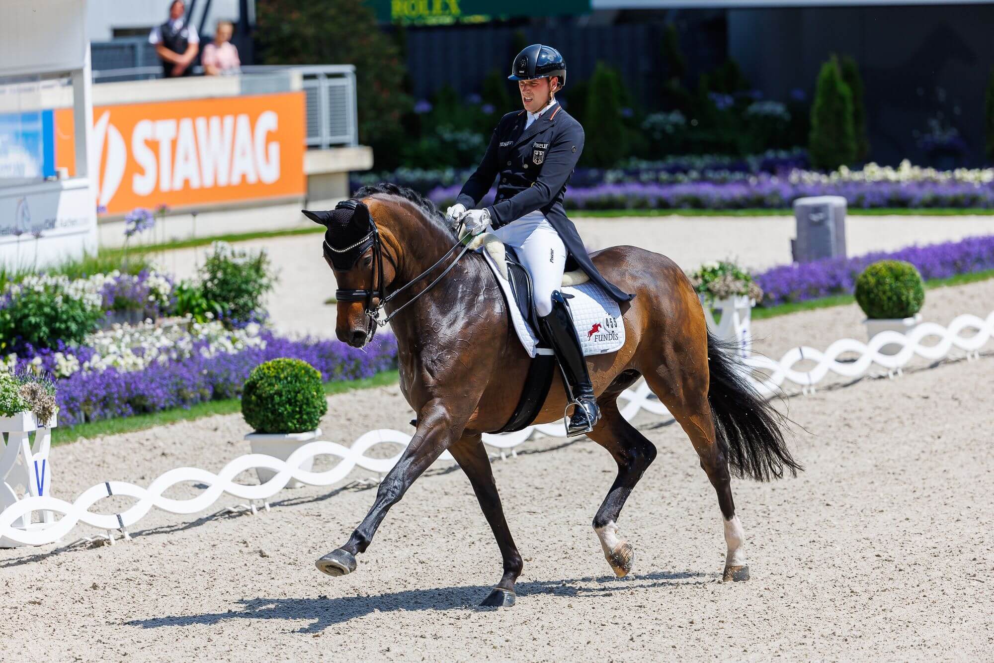 Frederic Wandres rode his way to first place in the 4* Prix St. Georges at CHIO Aachen