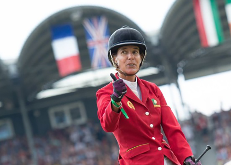 Luciana Diniz' former World Championships horse, Dover, passed away