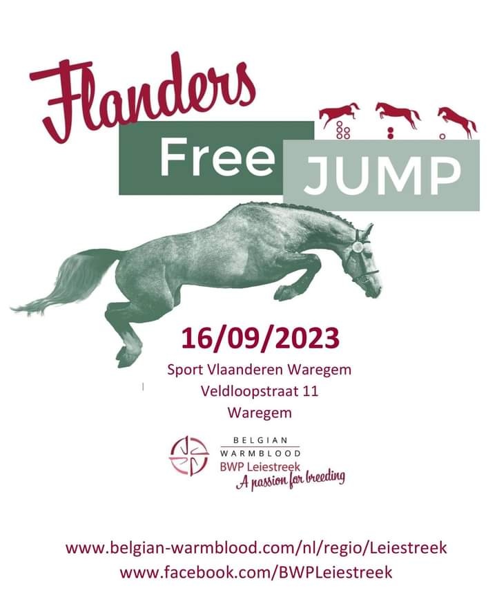 Flanders Free Jump op zaterdag 16 september in Waregem