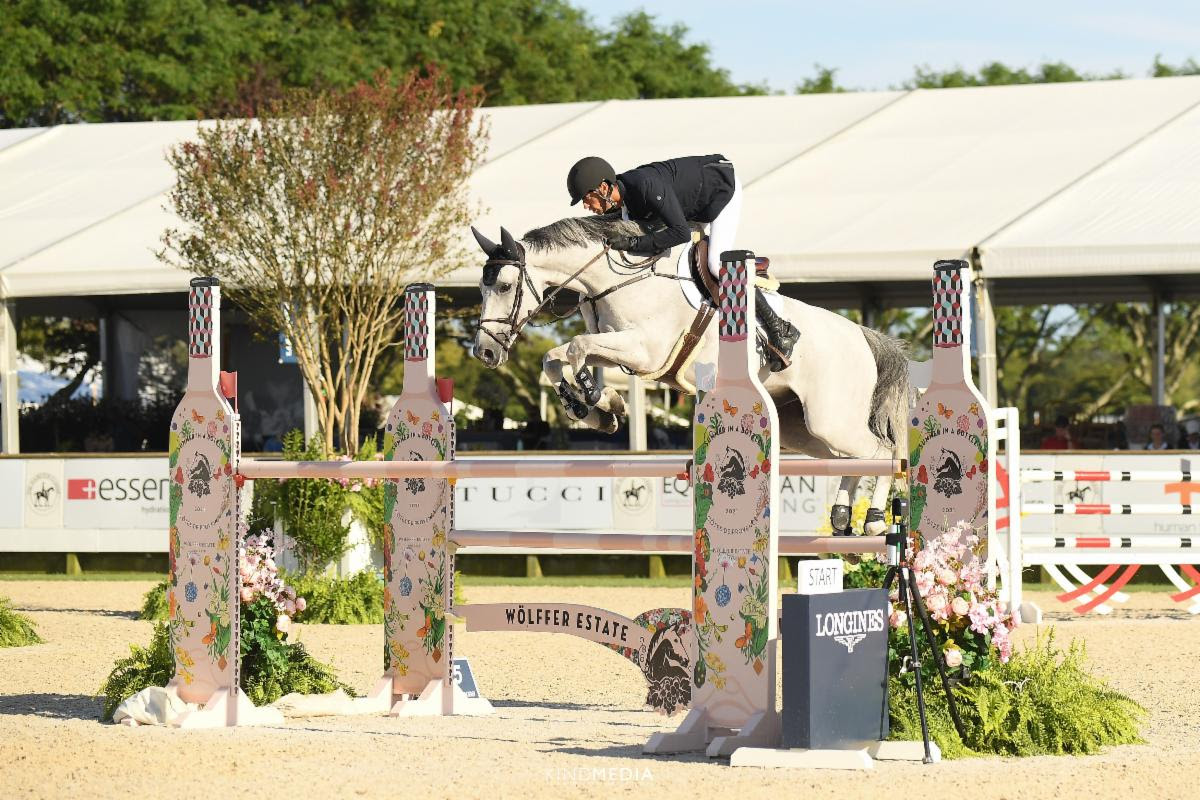Dittmer Slices and Dices to Win the  5* Speed Stake at the Hampton Classic Horse Show