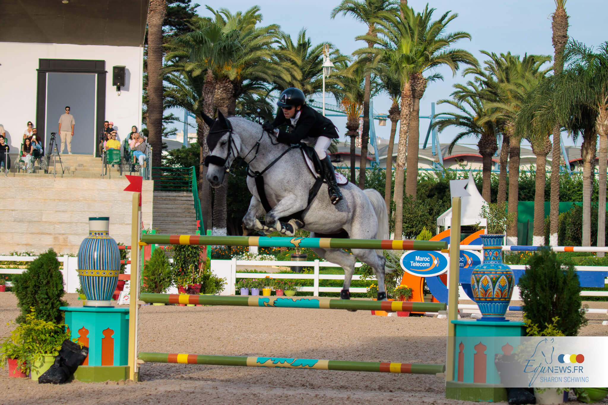 Cyril Cools leaves compatriot behind in CSI4*W 1.45m Prix Tanger of Tetouan