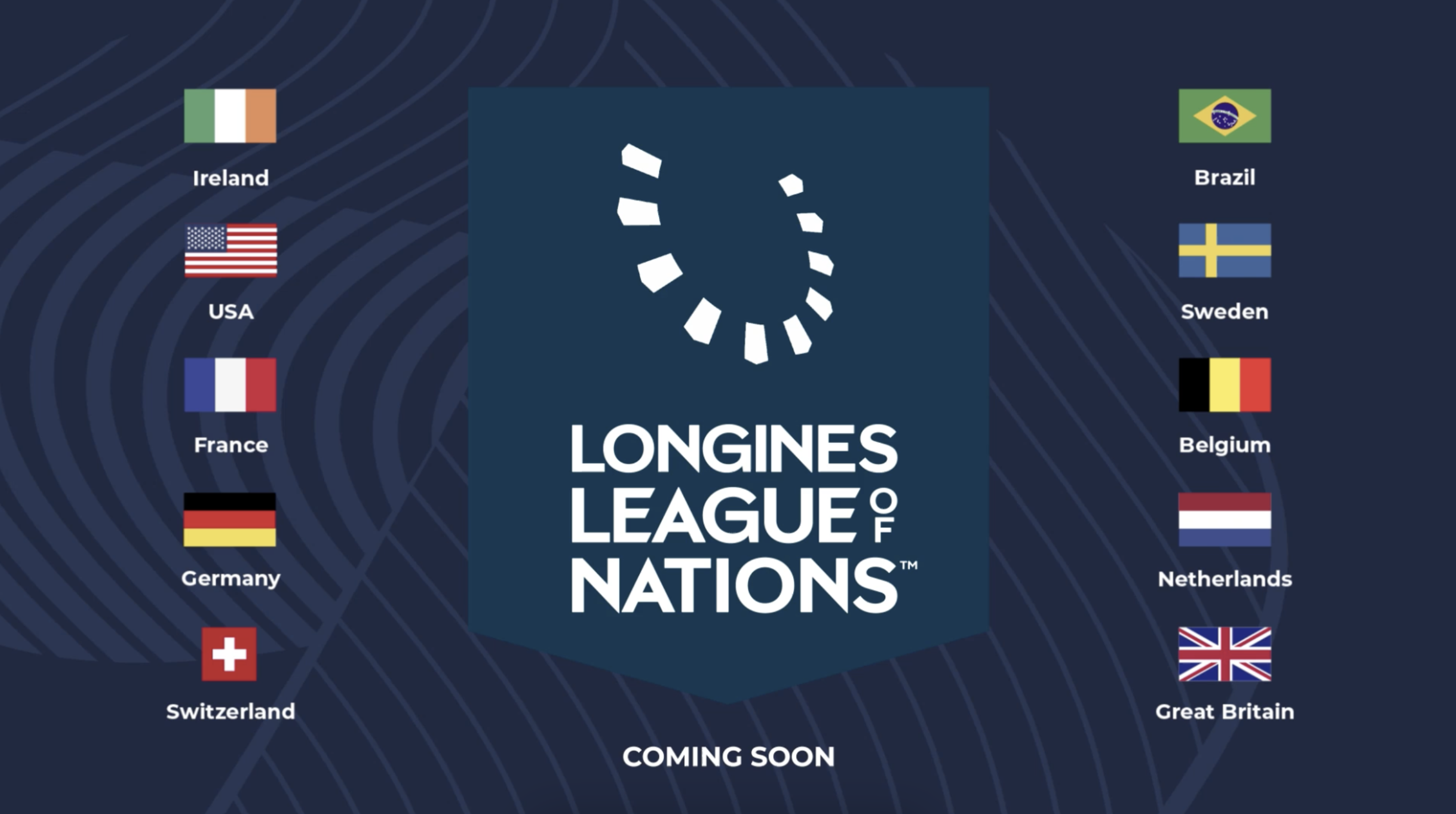 Nederland is één van de tien bevestigde landen voor de Longines League of Nations 2024