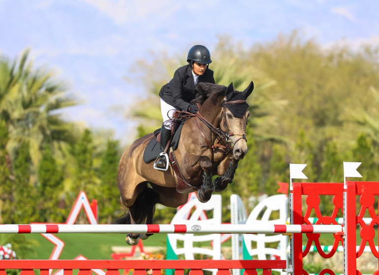 Vani Khosla and Cream Couleur Z capture  CSI3* 1.45m Speed in Thermal