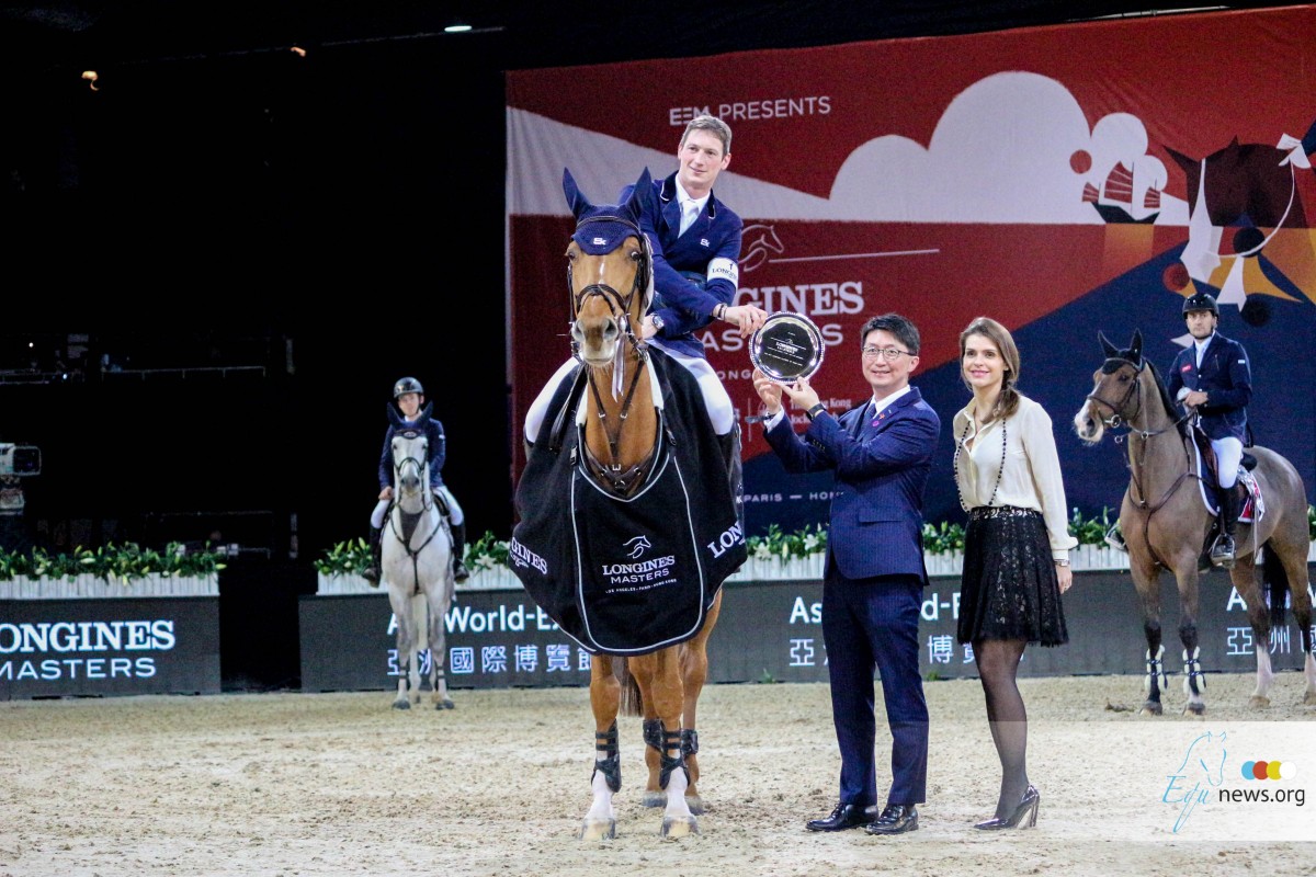 Daniel Deusser tops the Asiaworld-Expo Trophy in Hong Kong