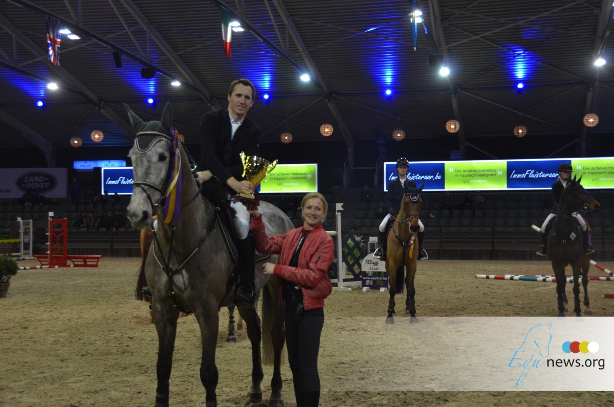 Kristaps Neretnieks and Joris Vergauwen win the young horses final in Azelhof