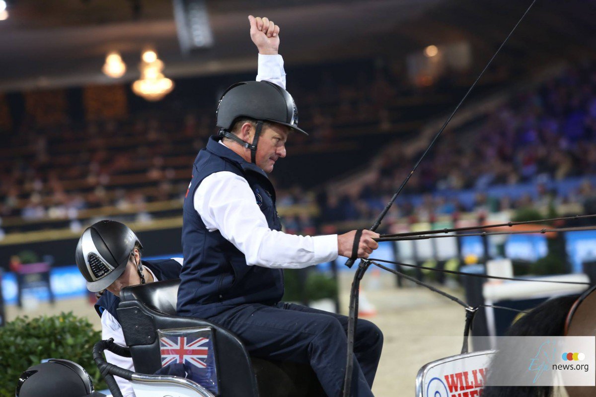 Boyd Exell leads opening competition Driving World Cup leg London
