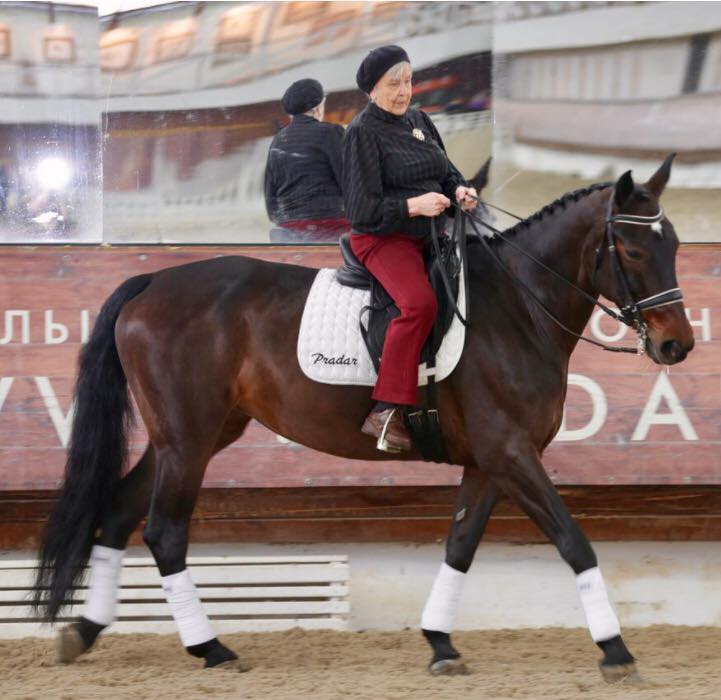 Russian Dressage Queen back in the saddle