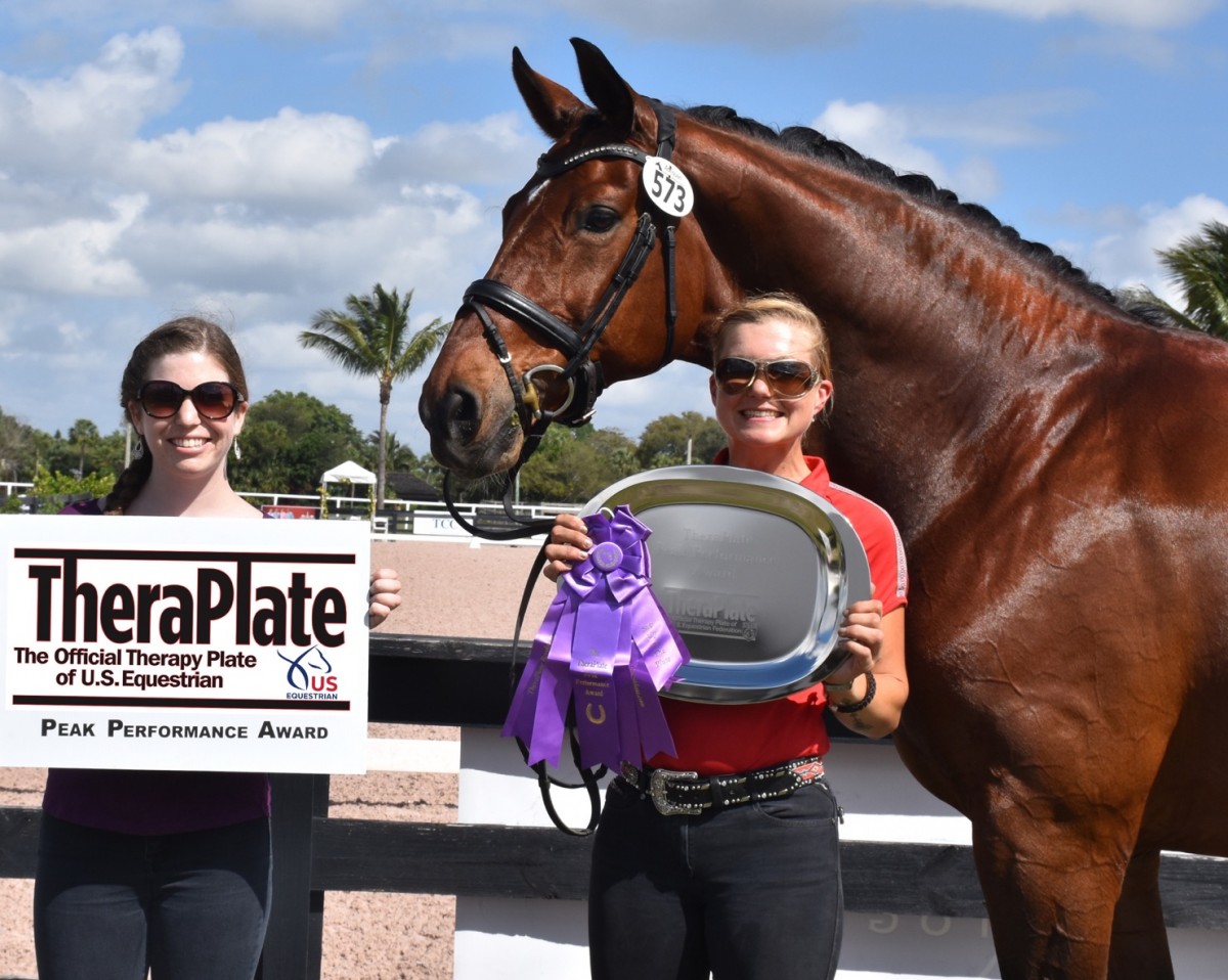 Pia Fortmüller’s Balesteros Wins TheraPlate Peak Performance Award at the Adequan Global Dressage Festival