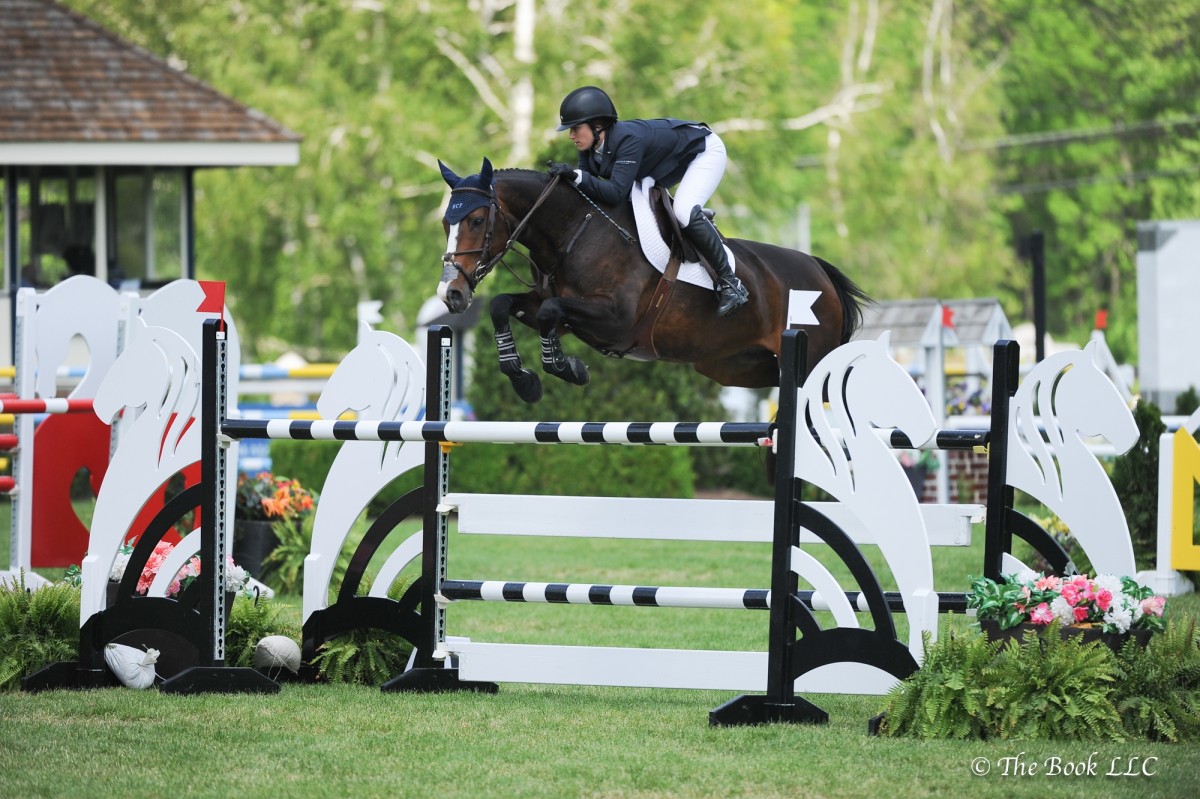 Sydney Shulman tops  under 25 1.45m class at Old Salem Farm Spring Horse Shows