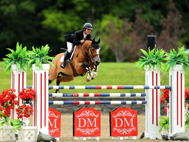 Shawn Casady and Valinski S earned first place in the $50,000 Horseware Ireland Grand Prix on Sunday