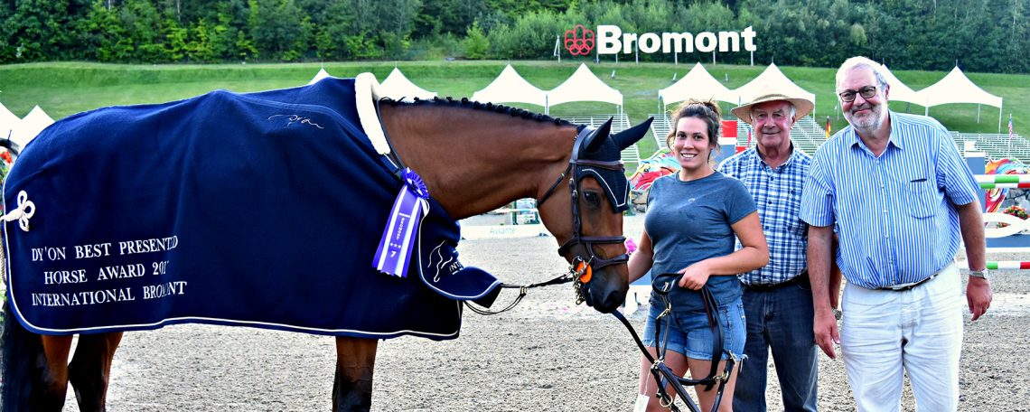DHI Zulu, DY’ON’s best presented horse at the International Bromont