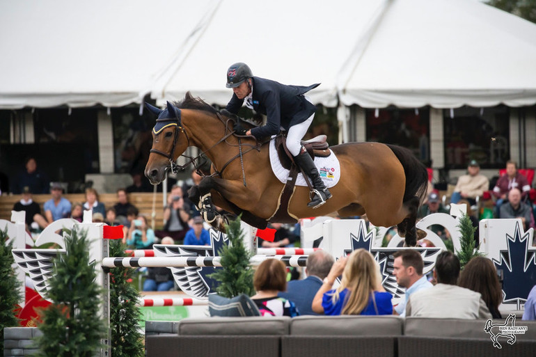 Ian Millar and Dixson en route to victory in the $86,600 Kubota Grand Prix at Angelstone.