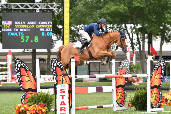 MOLLY ASHE-CAWLEY AND PICOBELLO CHOPPIN PC CAPTURE BLUE IN $7,500 SPEED DERBY, SPONSORED BY MDM EQUESTRIAN GROUP
