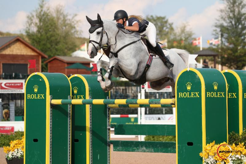 Kristen Vanderveen and Bull Run's Faustino De Tili  Win Welcome Stake at Tryon