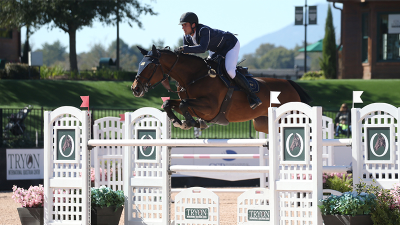 Nicola Philippaerts on top in Tryon's Jumper Stake