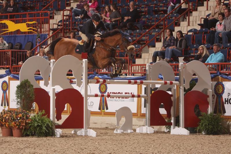 Samuel Parot Arrives in Time to Win the $10,000 Dash For The Cash At Pennsylvania National Horse Show