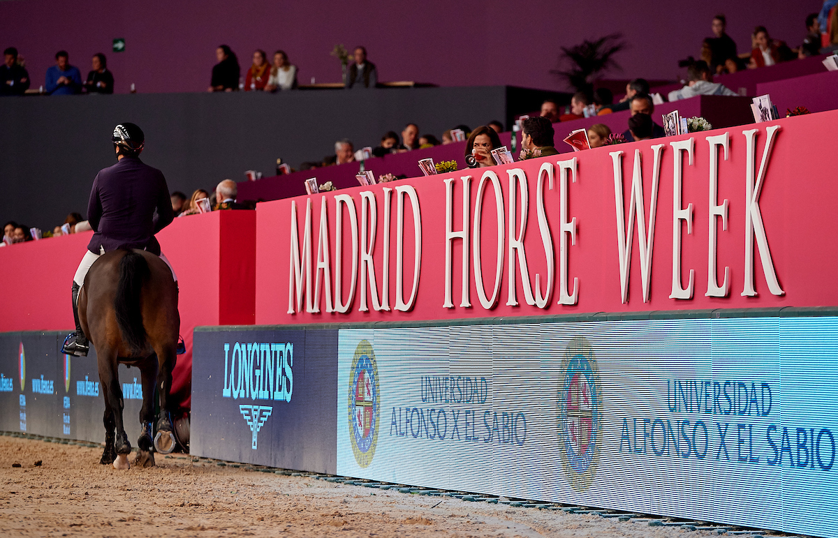 Michael Whitaker on top at Madrid Horse Week