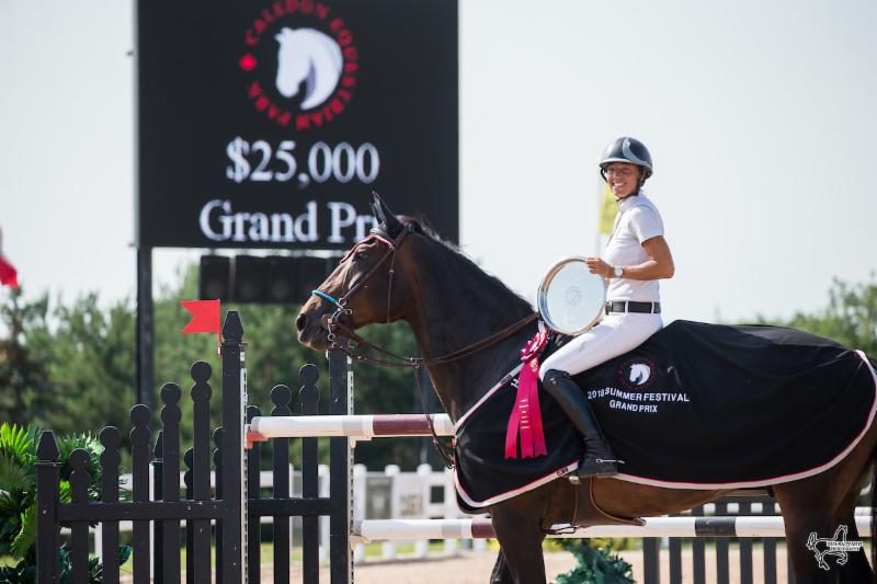 Kim Farlinger and Stanley Stone ride to victory in $25,000 Summer Festival Grand Prix at Caledon Equestrian Park