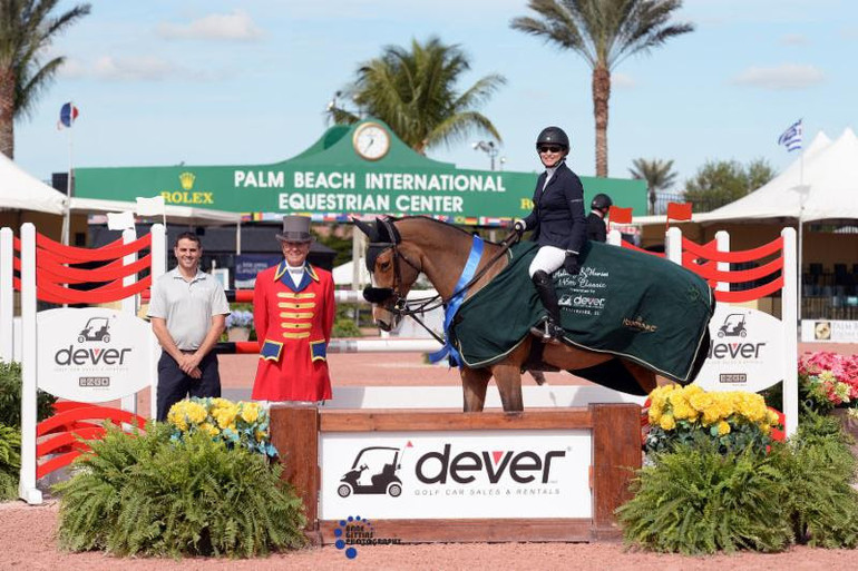 Margie Engle dashes to first in Dever Golf Cars 1.45m Classic