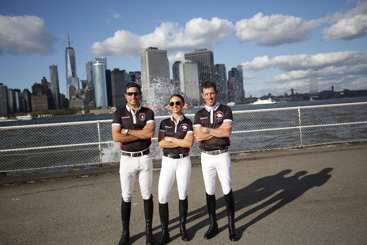 New York Empire riders Georgina Bloomberg, Scott Brash and Daniel Bluman declared themselves "ready for battle"