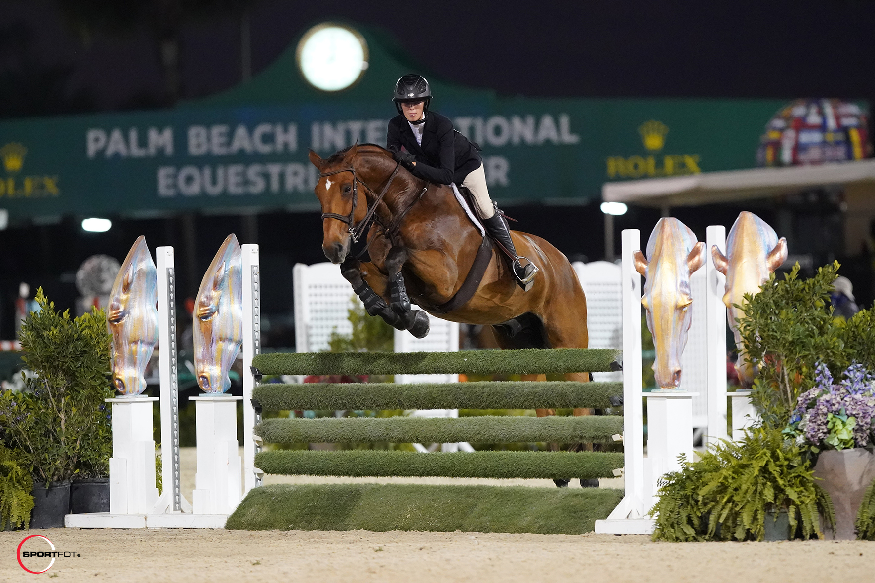 Natalie Jayne and Charisma Shine in the WEF Equitation Championship