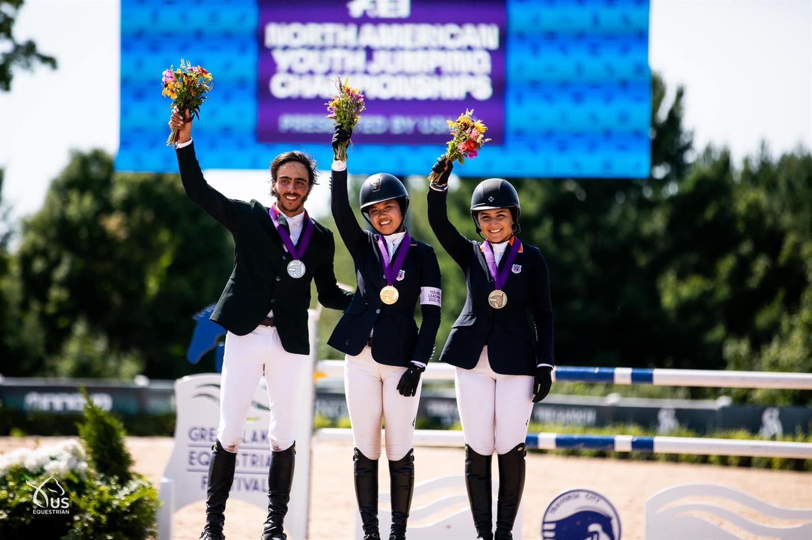 Zayna Rizvi and Mimi Gochman Are Golden on Concluding Day of Gotham North FEI North American Youth Jumping Championships, presented by USHJA