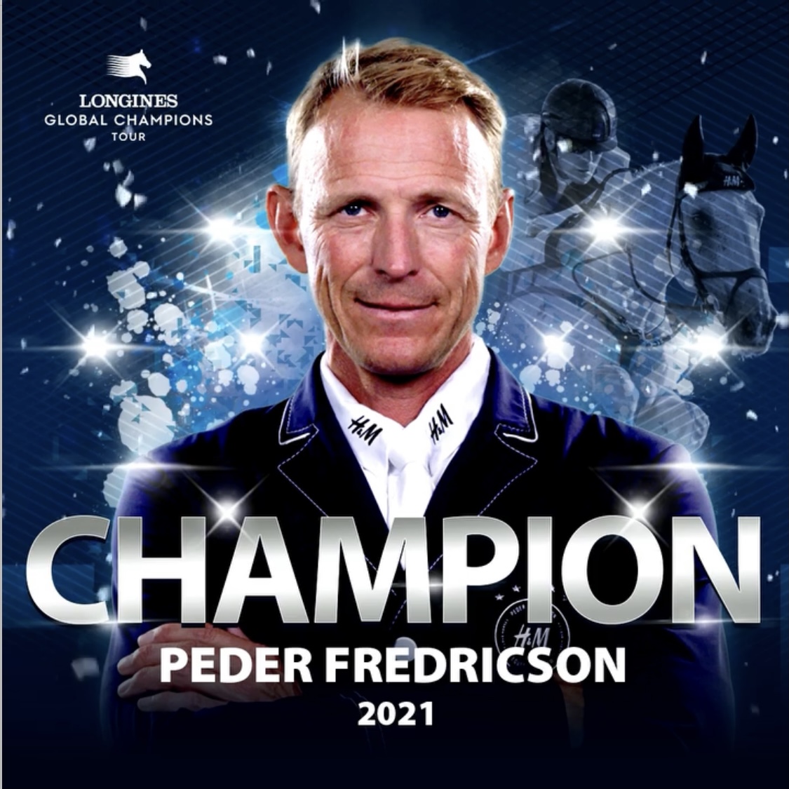Peder Fredricson is de eindwinnaar van de Longines Global Champions Tour 2021