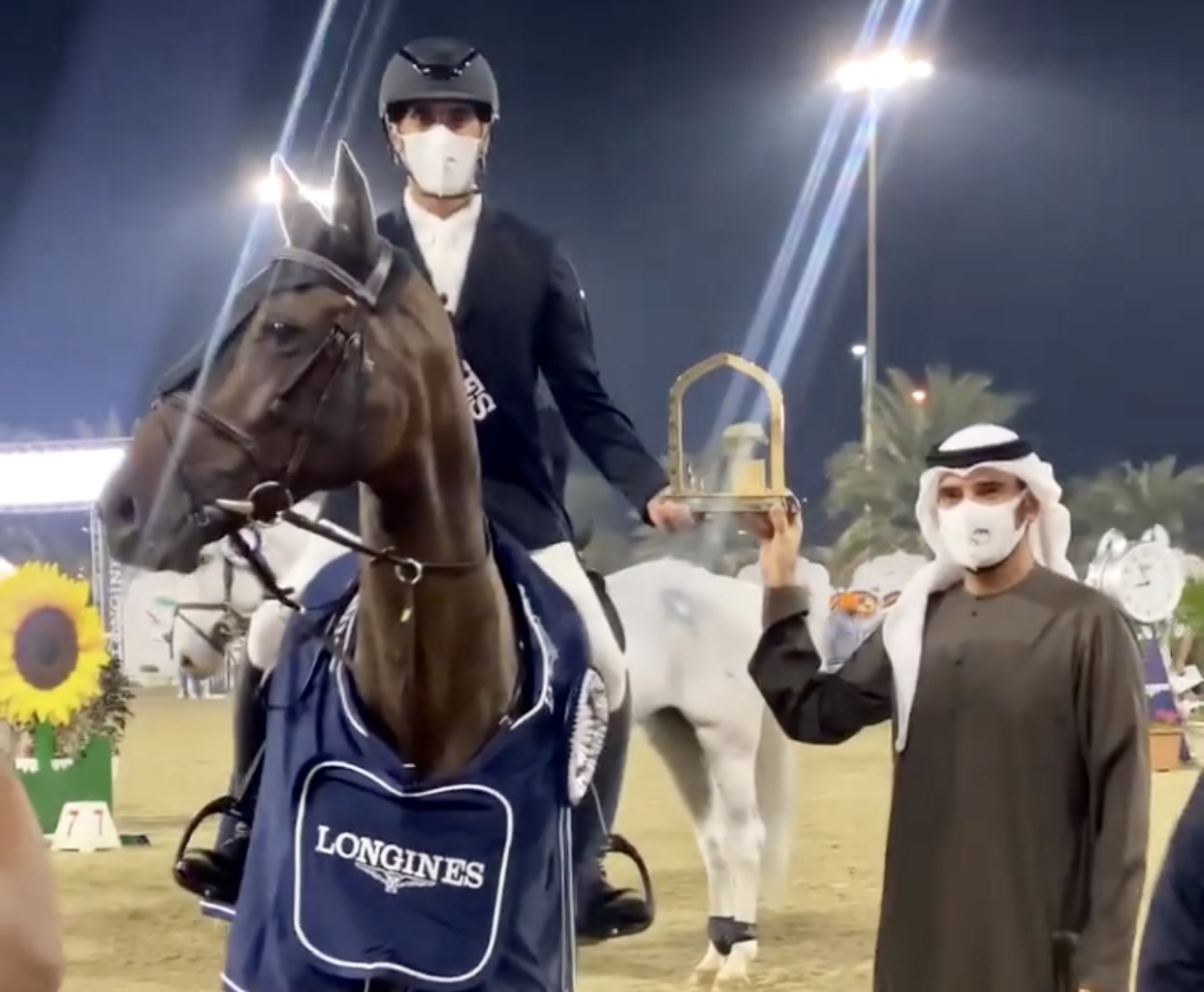 Mohamed Shafi Mohamed Alremeithi claimed victory in the CSI3* 1.45m Longines Grand Prix Qualifier of Sharjah