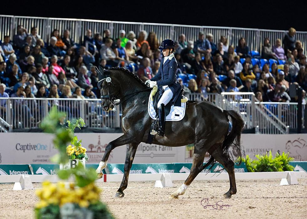 Belgian Rider Laurence Vanommeslaghe Scores Commanding Freestyle Win With Huge New Personal Best Under Lights in AGDF 5