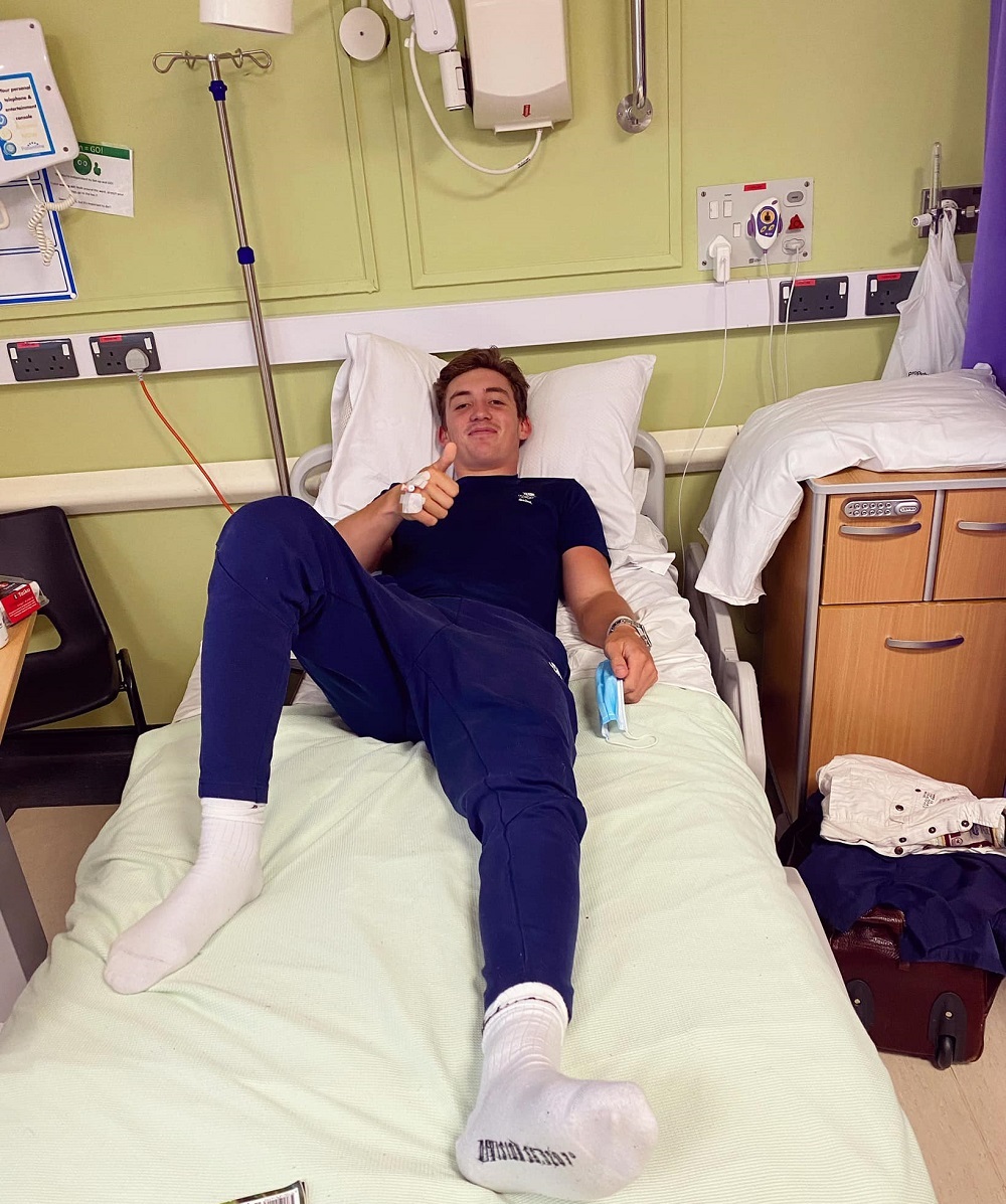 Jack Whitaker temporarily out of action after freak accident