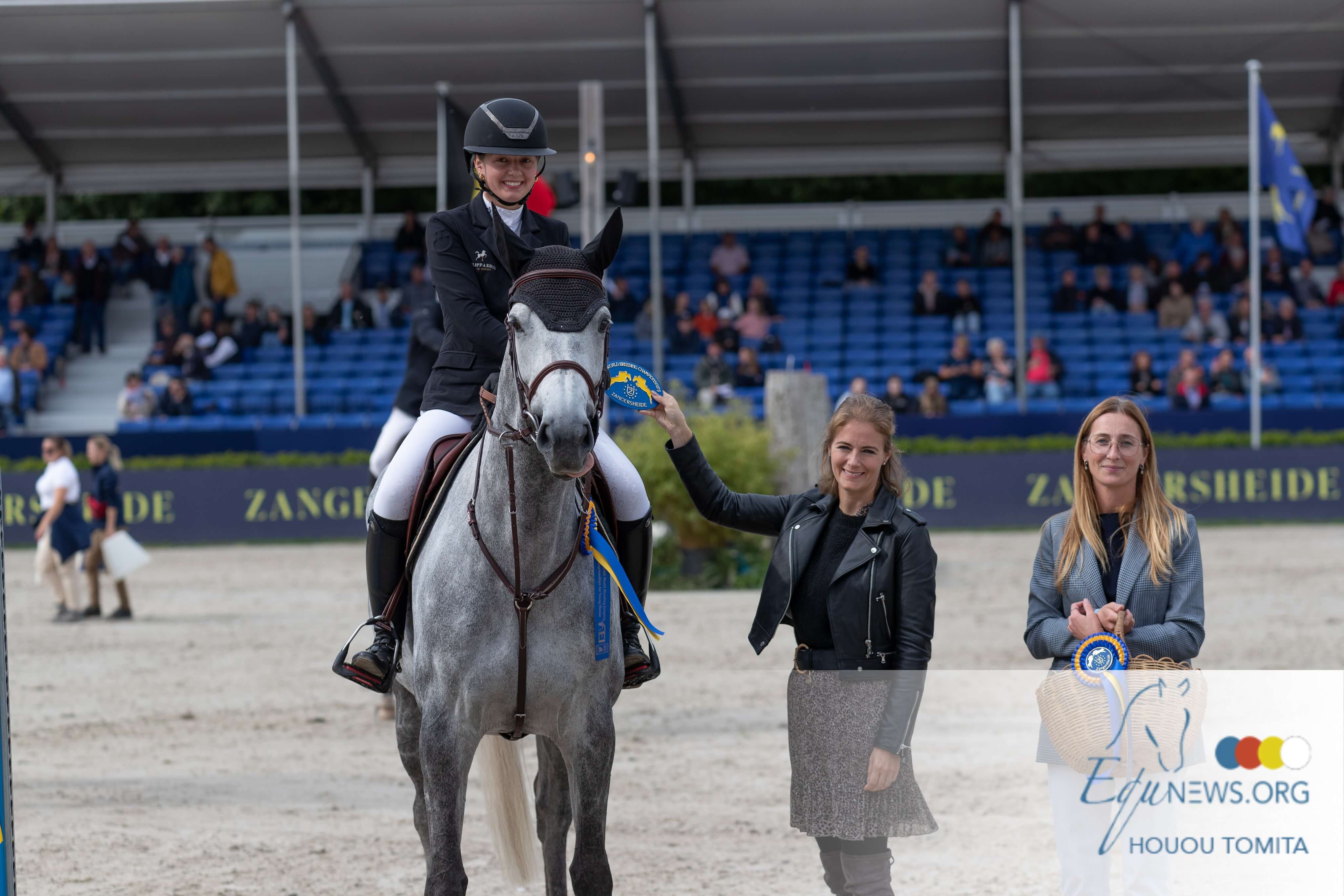 Jenny Krogsaeter takes the win in 2nd Qualifier World Championship 7yo horses