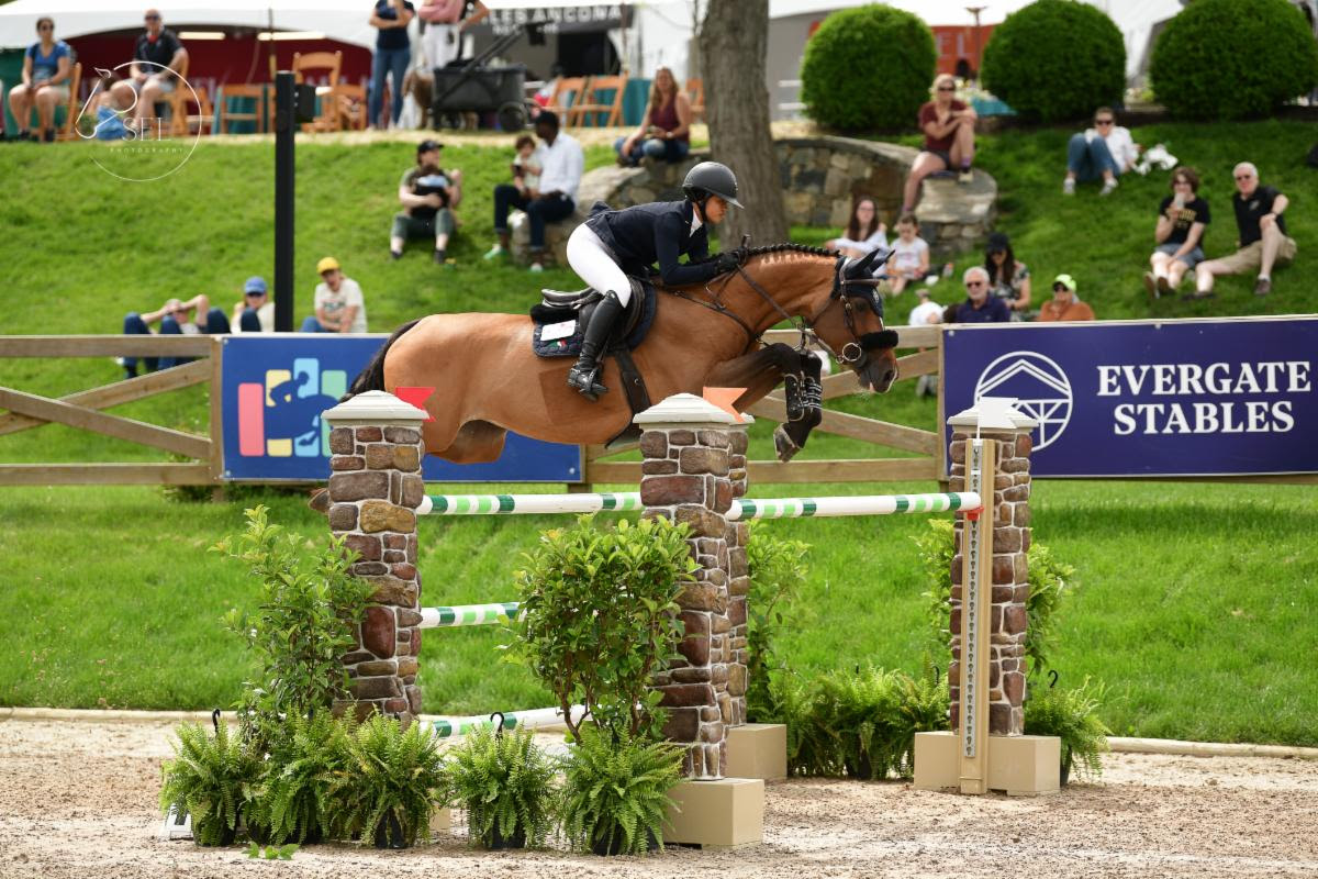 Gochman Soars to Win the $38,700 FEI 1.45m Jump-off at 2023 Old Salem Farm Spring Horse Shows