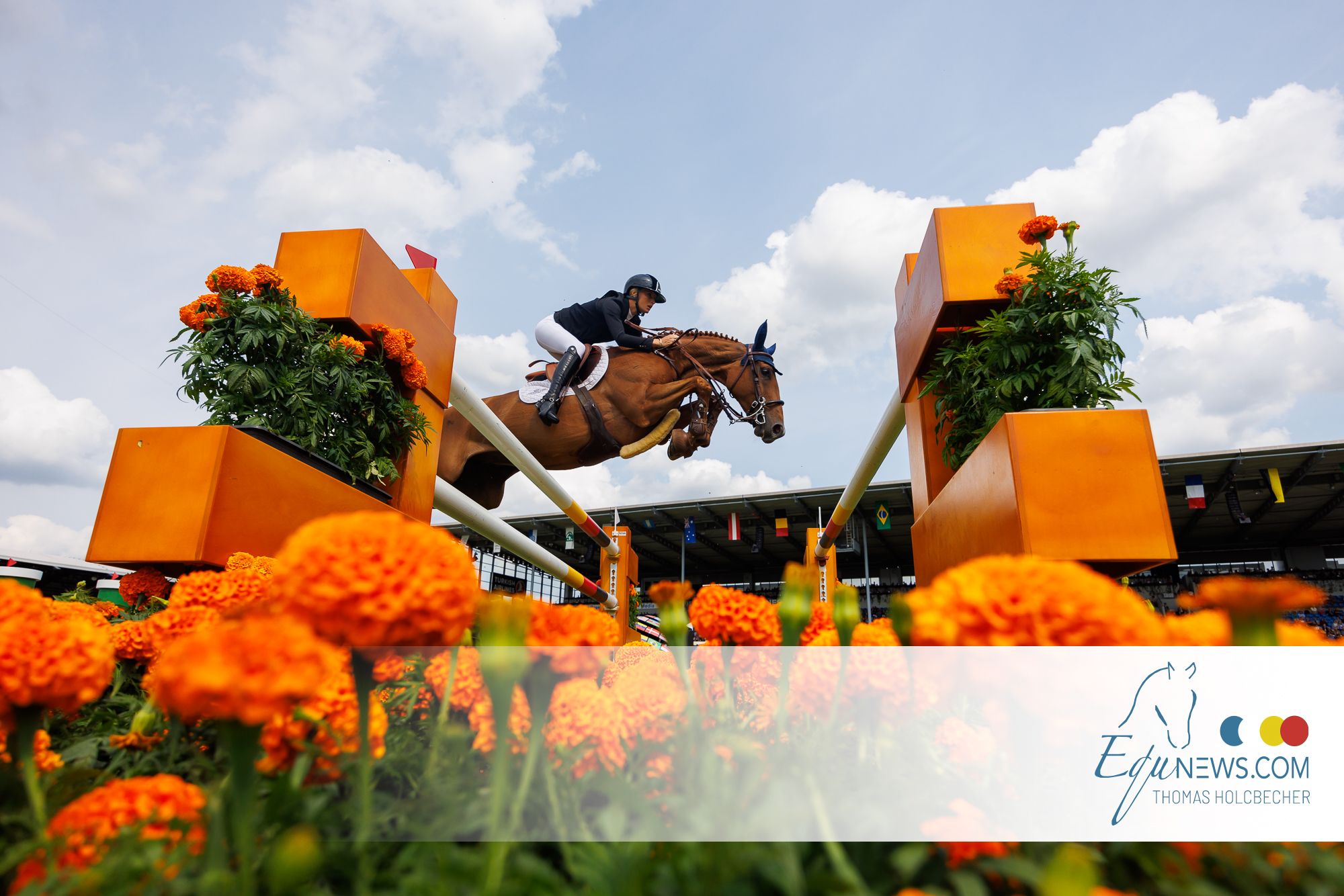Jana Wargers and Dorette best in the CSI4* 1.55m Grand Prix at Sentower Park