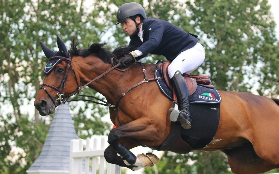 Conor Swail  and Count Me Mark the day at Spruce Meadows