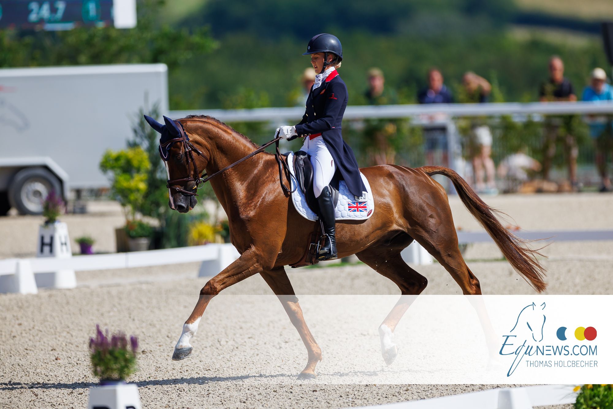 Great Britain on top after Dressage Part 1 at European Championship of Haras du Pin