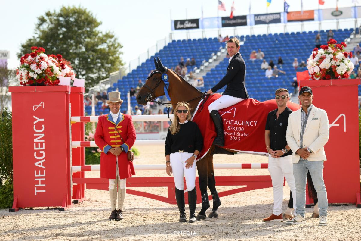 Kenny Leads the Way in the 5* Speed Stake at the 2023 Hampton Classic Horse Show