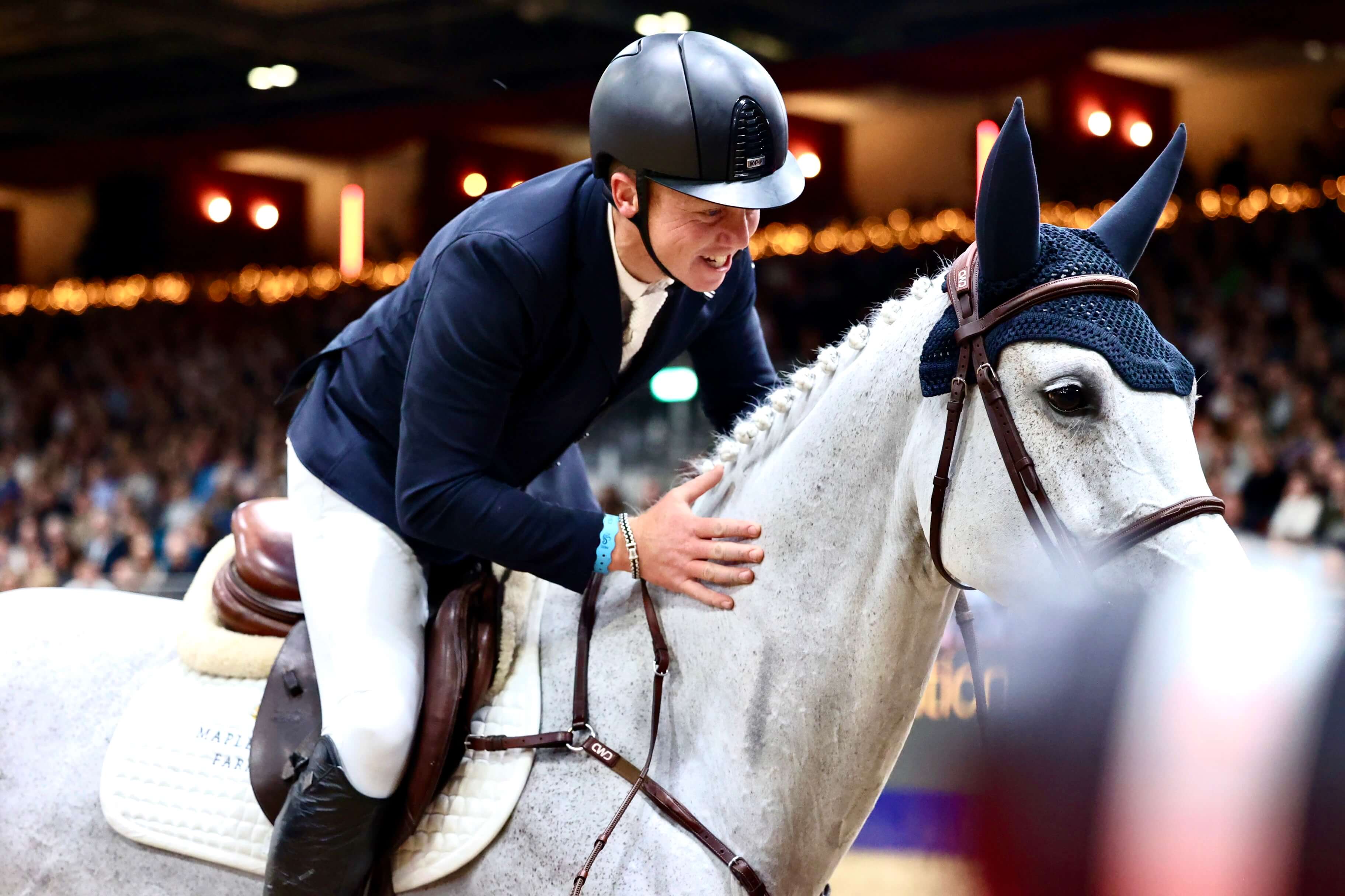 Matthew Sampson rewarded as 'Leading Rider' at London International Horse Show 2023