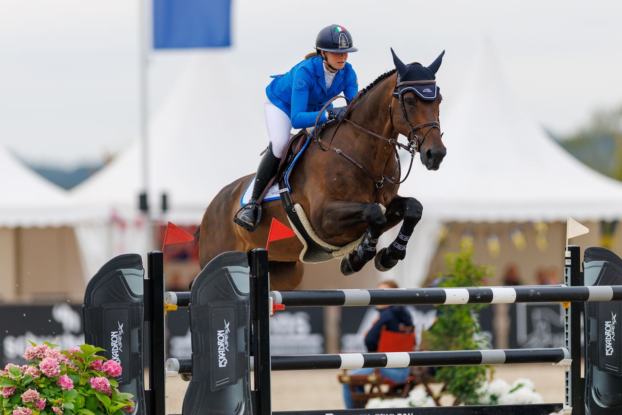 Greta Lepratti en Mercy van 't Ruytershof winnen EK Goud bij YR © T. Holcbecher