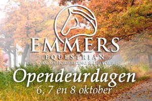 Herfst Opendeur Weekend op 6, 7 & 8 oktober bij Ruitersport Emmers