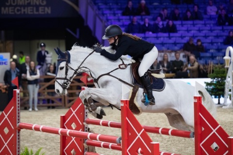 Amber Frederick wint tweede manche FEI Pony Trophy Mechelen